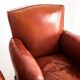 Pair of vintage club armchairs. Wood and Skay. France, 50