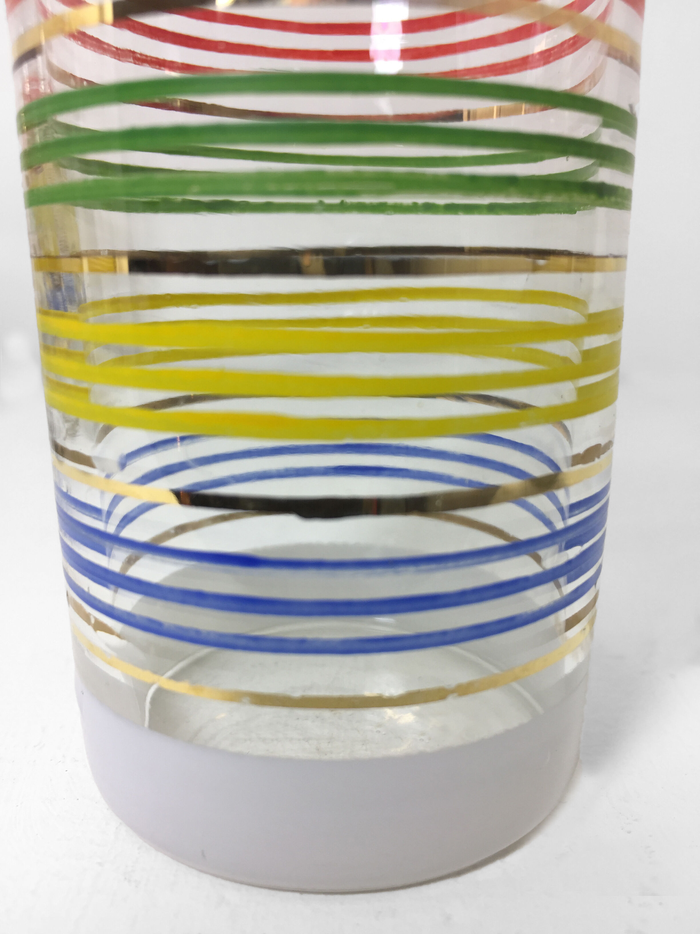 Set of 8 fifties glasses H12cm