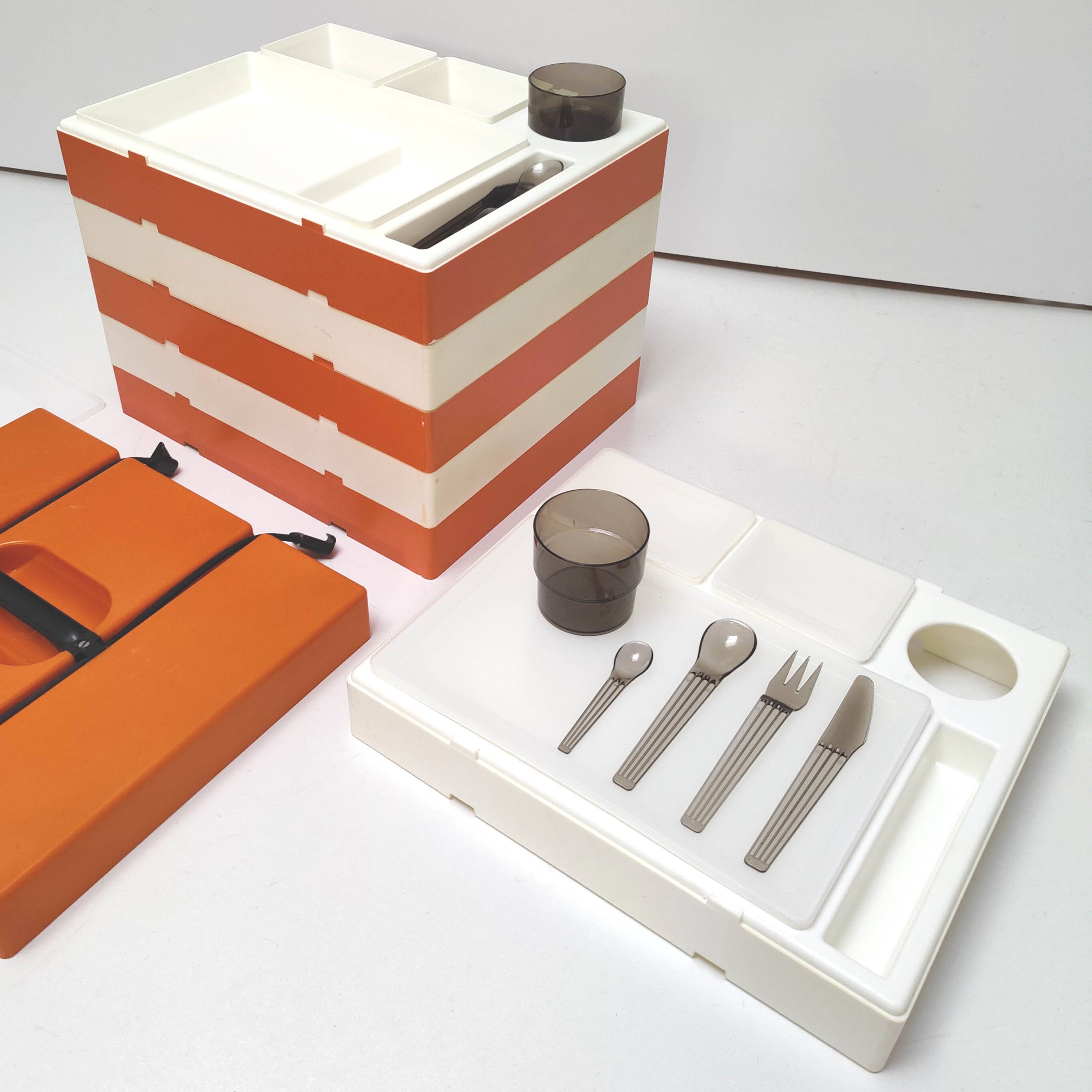 Seventies picnic camping briefcase box made in England