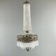 Empire-style chandelier in bronze with crystal pendants, early 20th century.