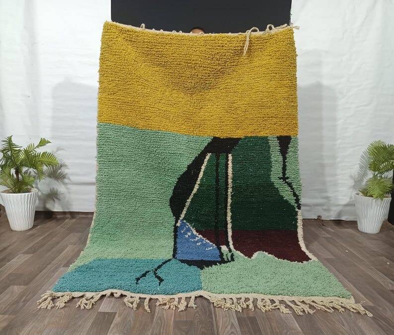 Handmade Berber rug, traditional Moroccan style