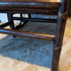 Vintage 70s velvet rattan set.