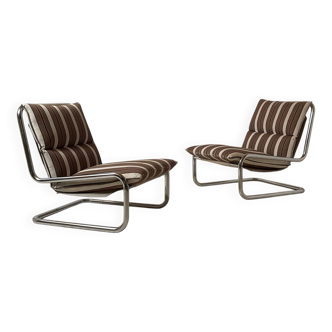 Pair of cantilever armchairs 1970