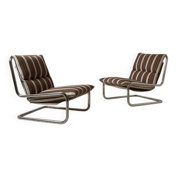 Pair of cantilever armchairs 1970