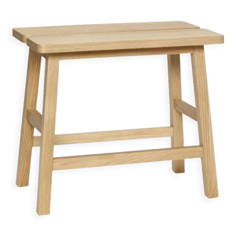 Scandinavian design stool Hübsch in light oak