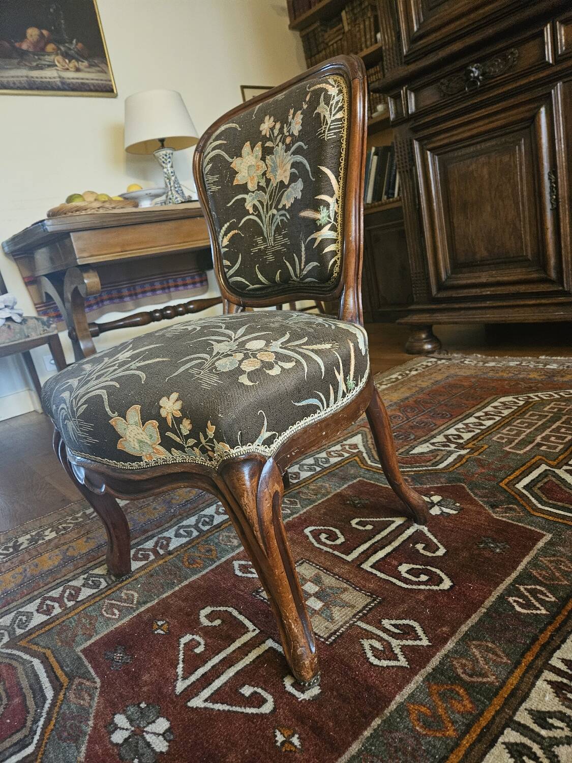 Upholstered Louis Philippe chair