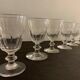 6 verres en cristal saint louis, modèle caton, xxème siècle