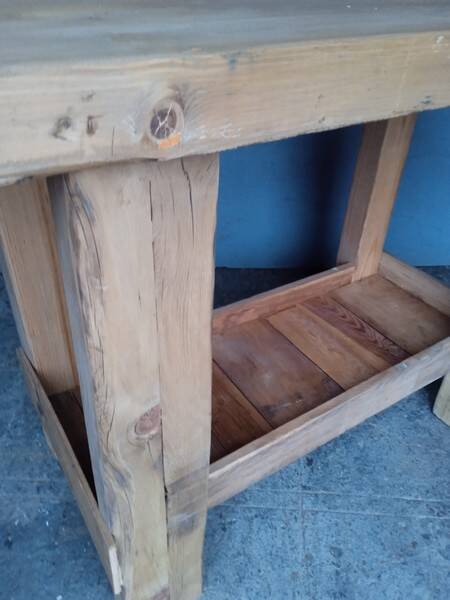 Workbench 120cm old solid wood