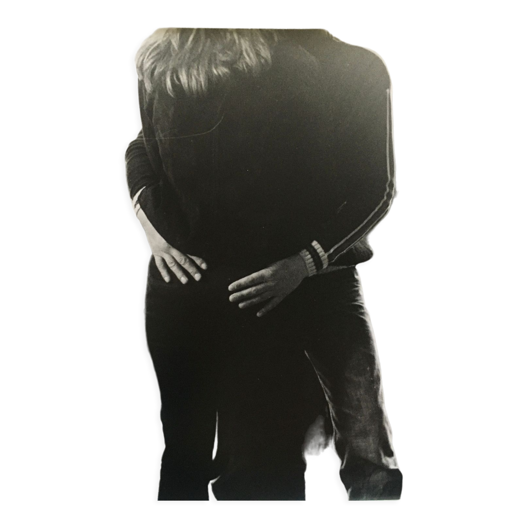 Print of a dancing couple, vintage 90s