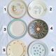 Henriot flat plates, Céranord, Sarreguemines Digoin