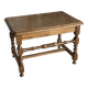Low stool, thin turned legs with spacer