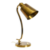 Beautiful, rare, large, heavy mid-century modern brass table lamp