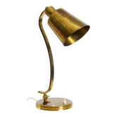 Beautiful, rare, large, heavy mid-century modern brass table lamp