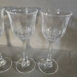 4 antique stemmed glasses