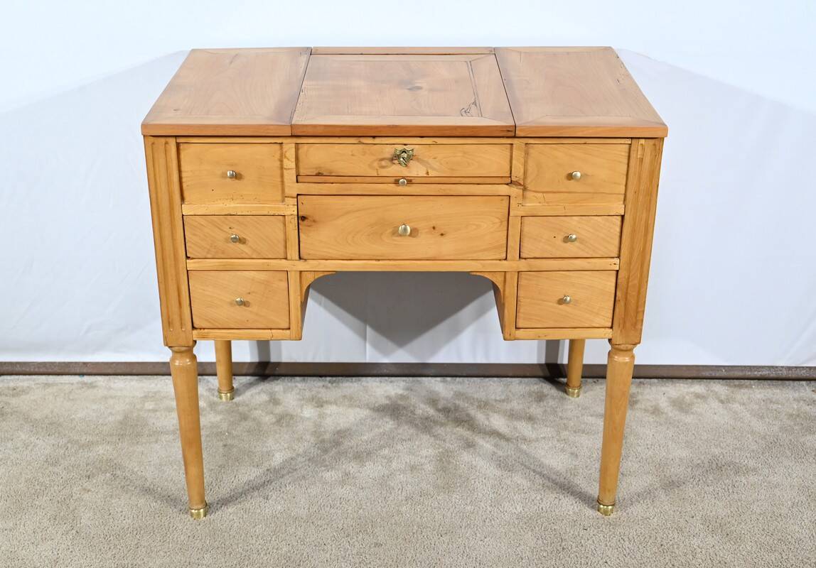 Small Dressing Table in Solid Cherry, Louis XVI Period – Late 18th Century