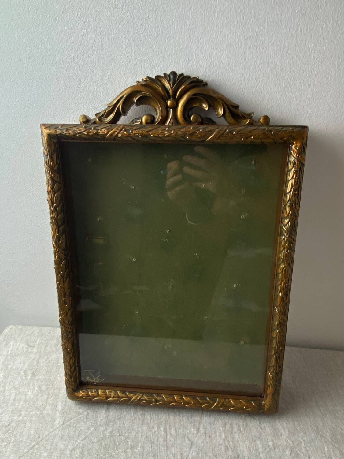 Wooden and glass wall display case