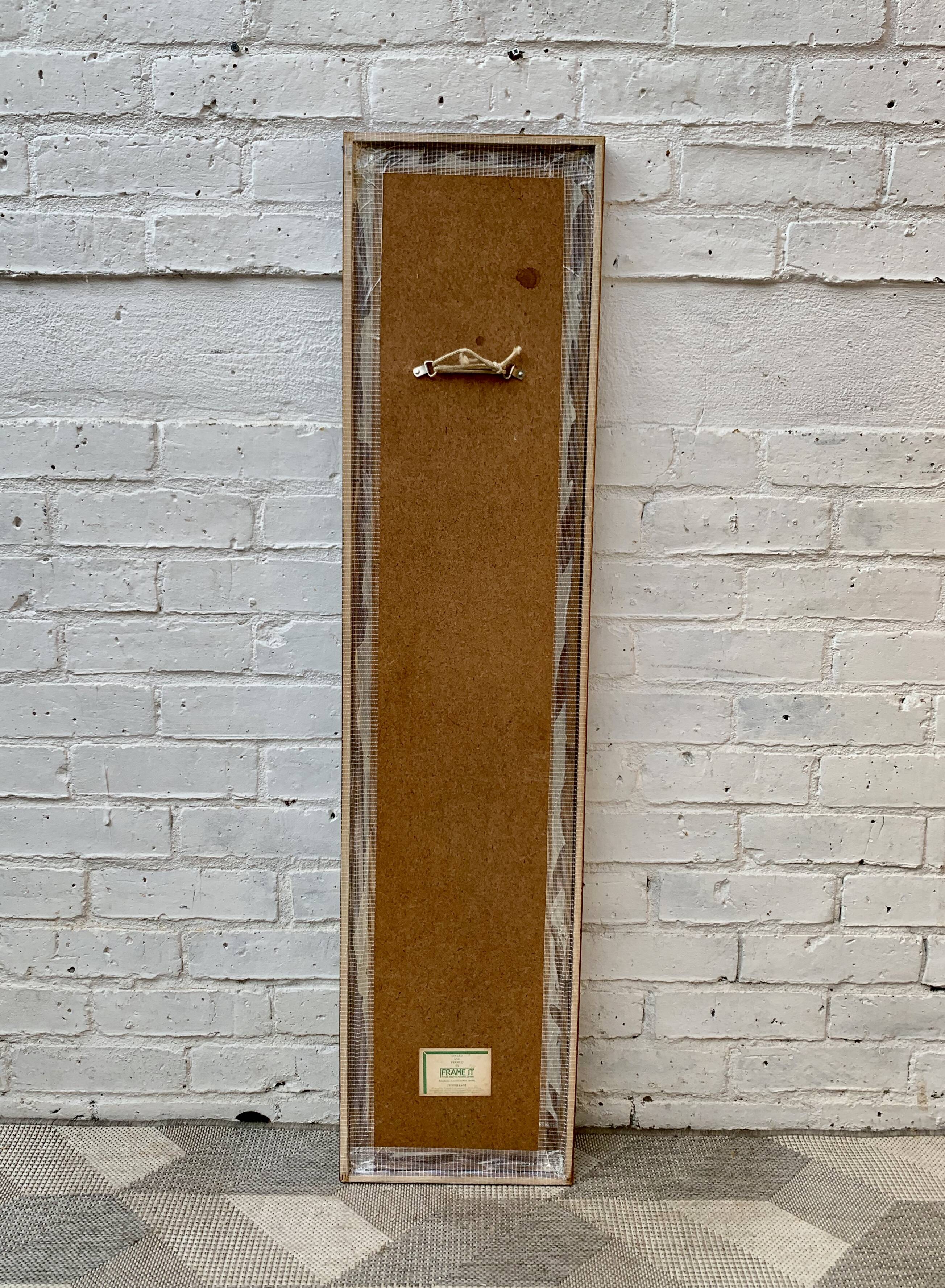 Wall mirror wood frame 119x28cm