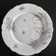 8 porcelain plates and 1 dish CH Pillivuyt & Cie