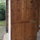 White patinated wardrobe