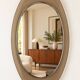 Vintage mirror with smoked glass frame from the 1970s.