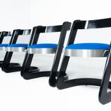 Set of 6 Chairs by Willy Rizzo for Mario Sabot, Italy, 1970s - New Upholstery