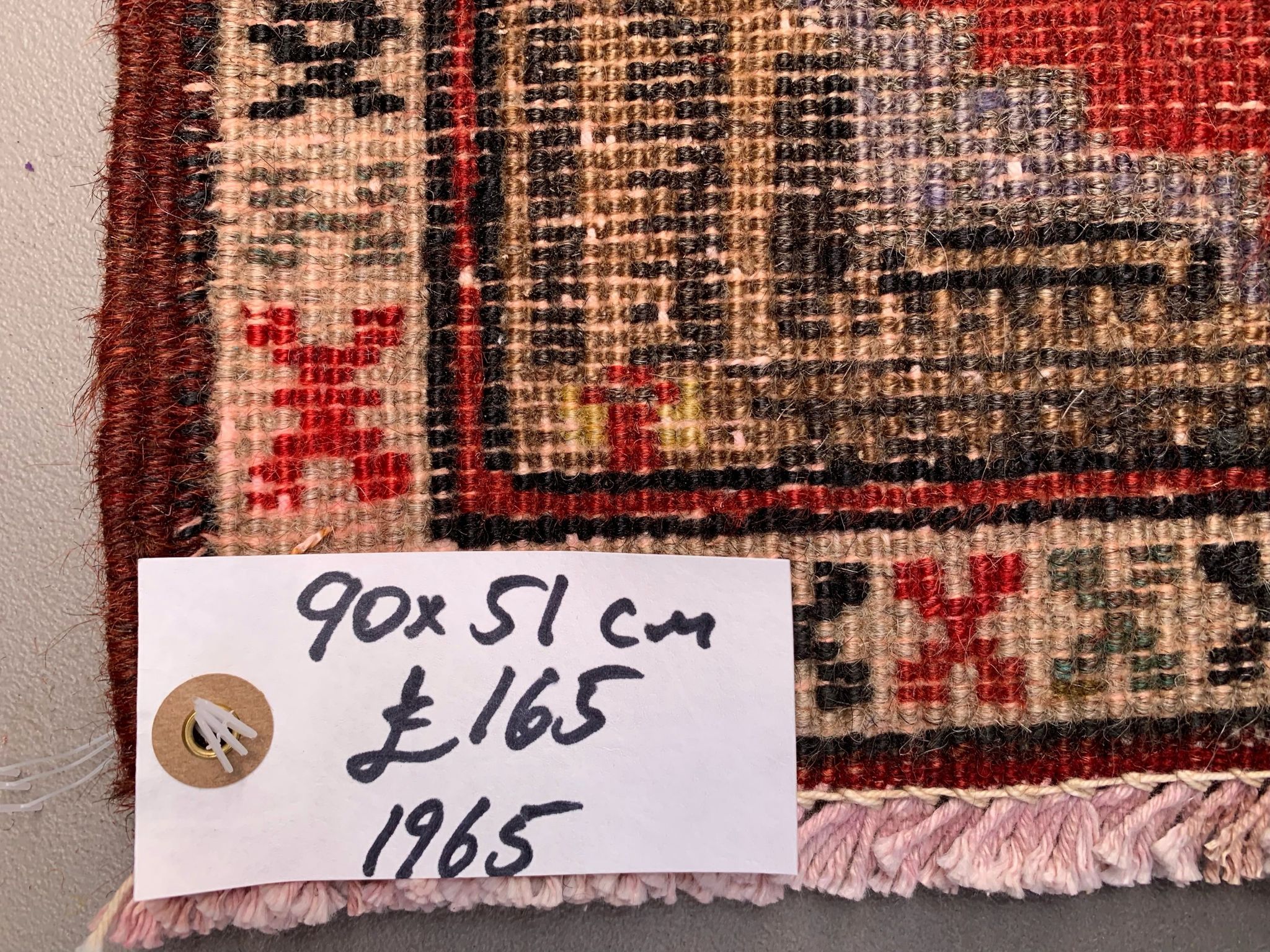 Small Vintage Turkish Rug 90x51 cm, Short Runner, Tribal, Shabby Chic