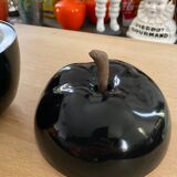 Vintage black apple ice bucket