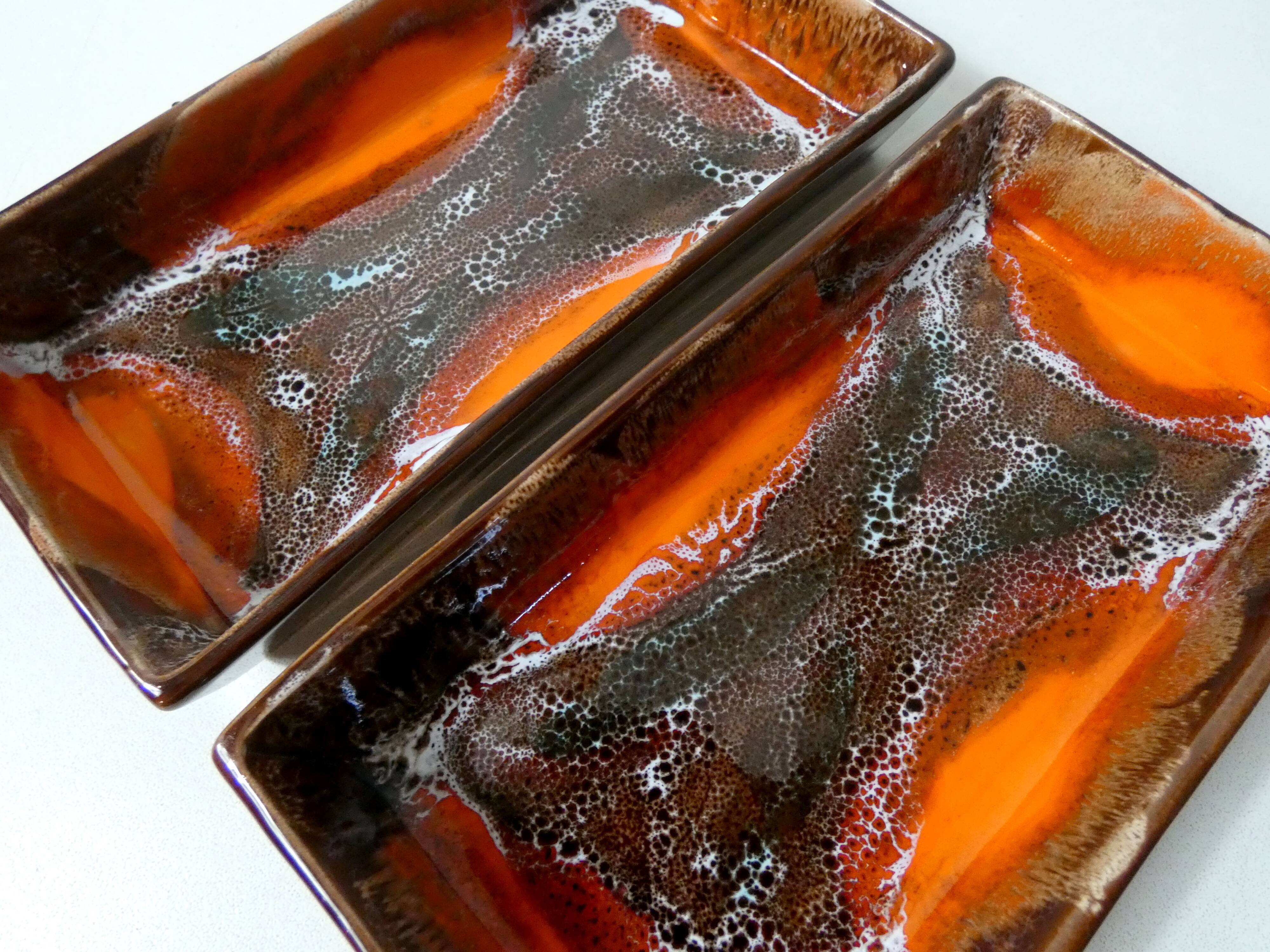 Vintage ceramic cups signed vallauris