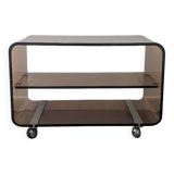 Smoked plexiglass coffee table
