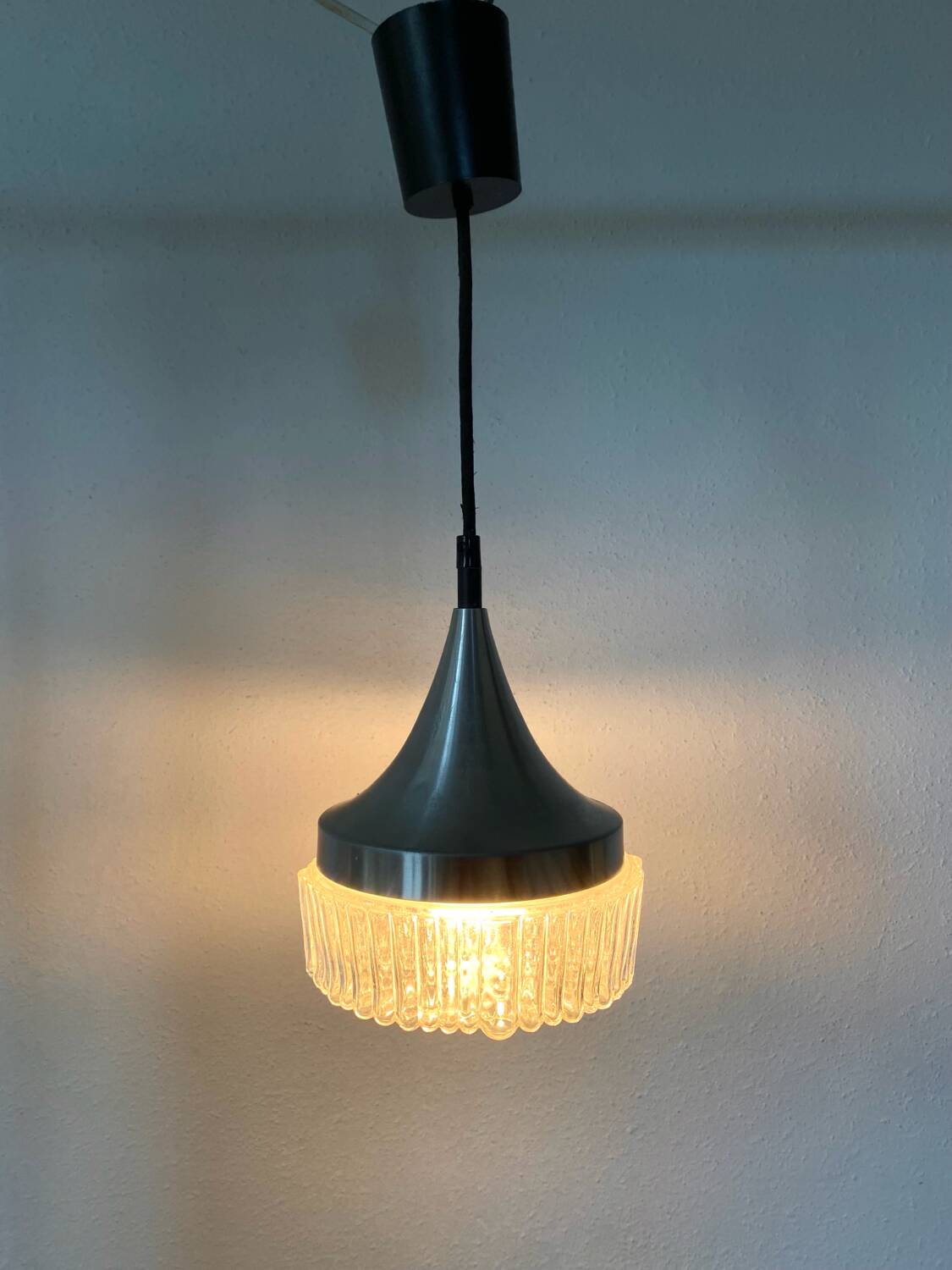 Scandinavian vintage bubble glass tulip pendant light