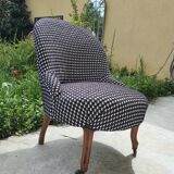 Fauteuil crapaud restauré