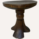 African "jima" wabi sabi tripod stool, ethiopia, 1940s-1950s