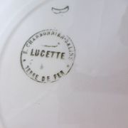 4 flat plates in iron earth of the Salins model Lucette
