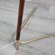 Leather-covered floor lamp by FJB Corsini for Metalarte 1950s