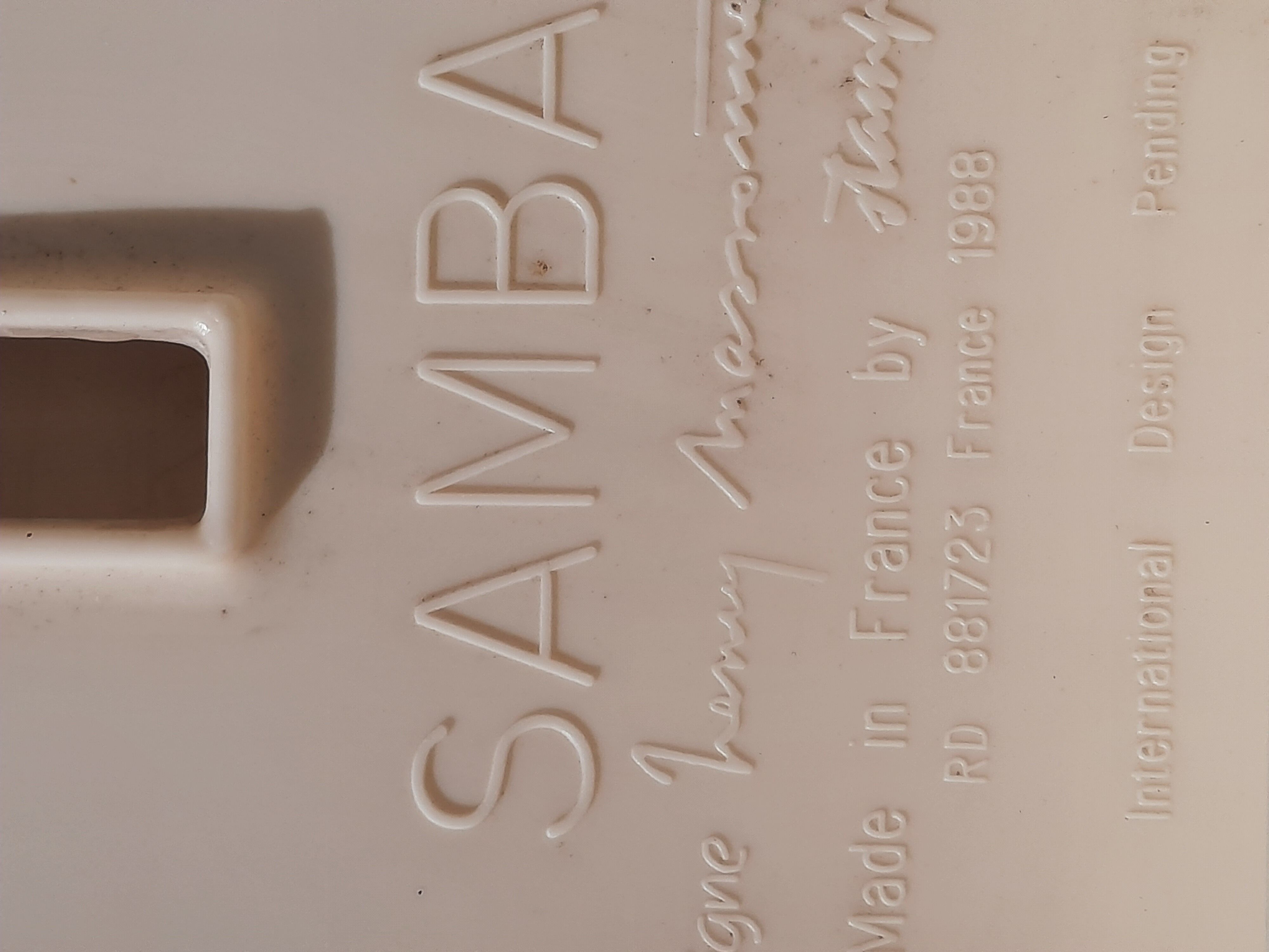 Series of four garden chairs model Samba by Pierre Paulin for Henri Massonnet stamp edition