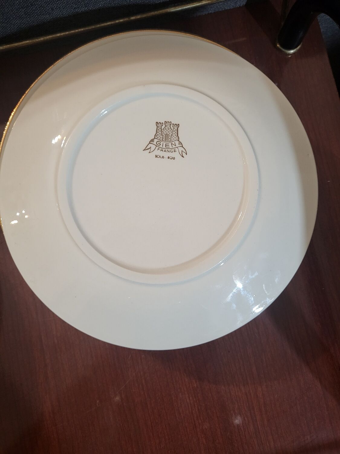 Lots of 6 dessert plates gien model sous bois