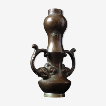 Ancien vase en bronze Chinois Ming style taotie Chine XIXème