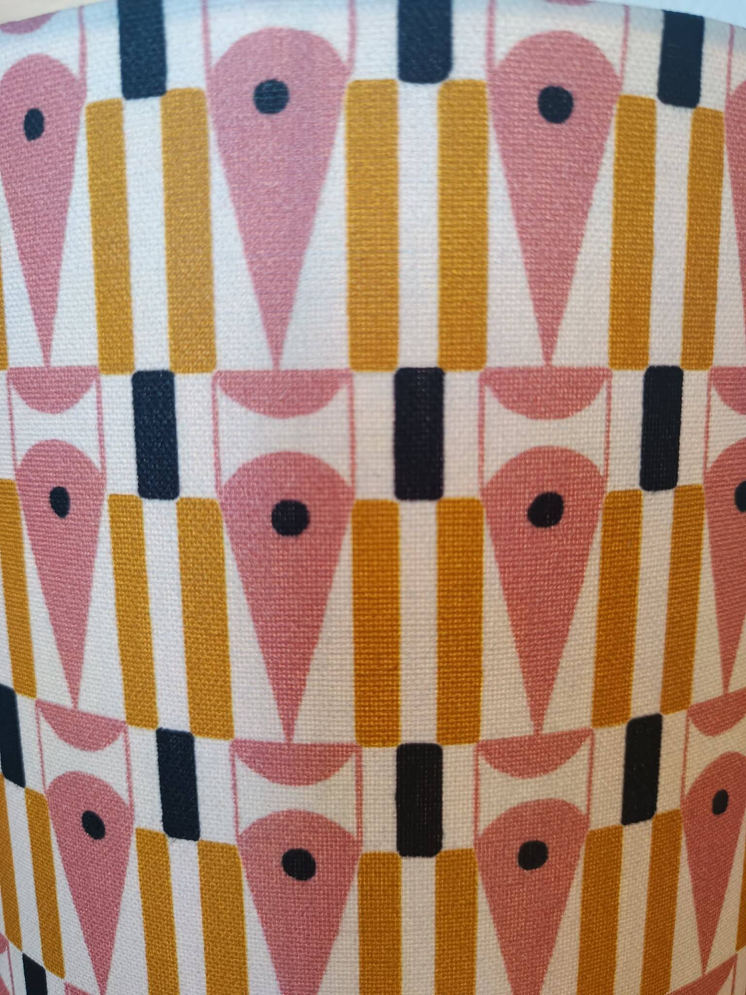Whisky carafe lamp and abstract lampshade