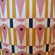 Whisky carafe lamp and abstract lampshade