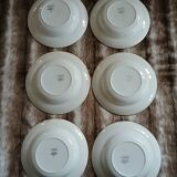 6 antique deep plates from Digoin and Sarreguemines