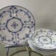 Set of 6 vintage porcelain dessert plates Germany