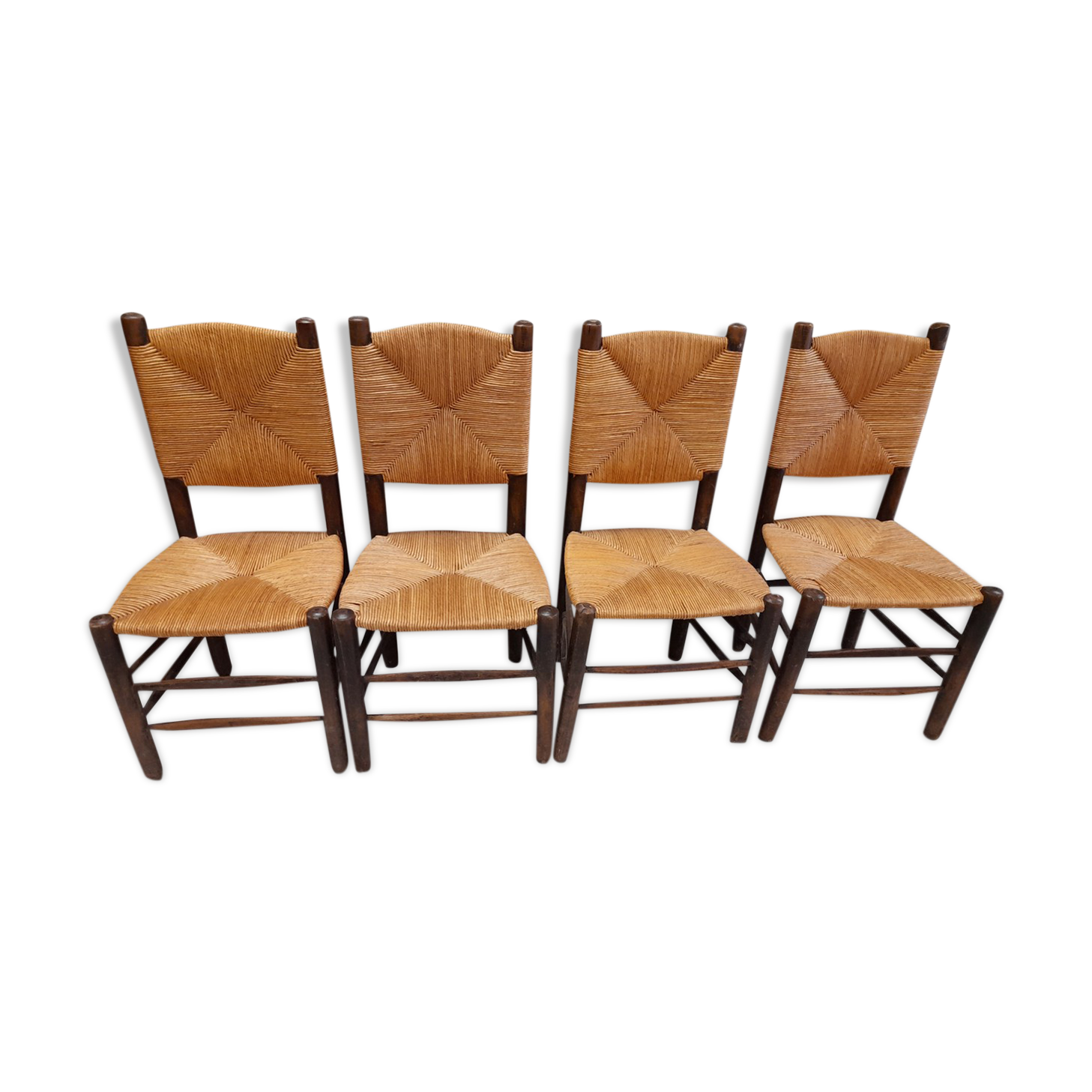 Set de 4 chaises n°19 de Charlotte Perriand