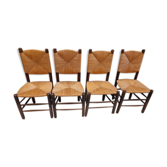 Set de 4 chaises n°19 de Charlotte Perriand