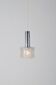 Vintage hanging lamp with 'frosted' glass and chrome, 1960s