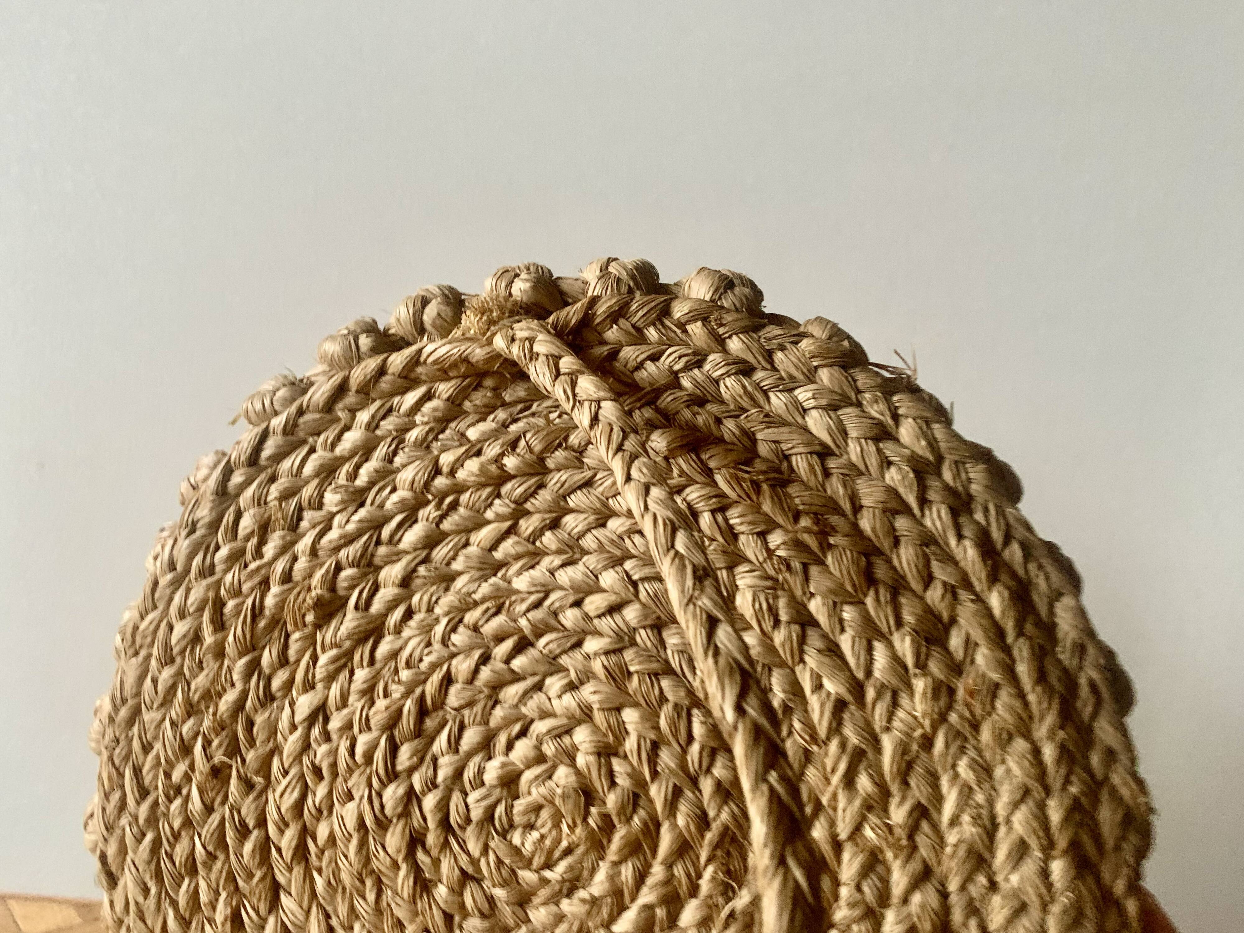Round rope mirror from the 70s