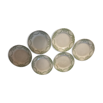Série de 6 assiettes