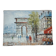 Petit tableau ancien signé – Scène de Paris (Arc de Triomphe)