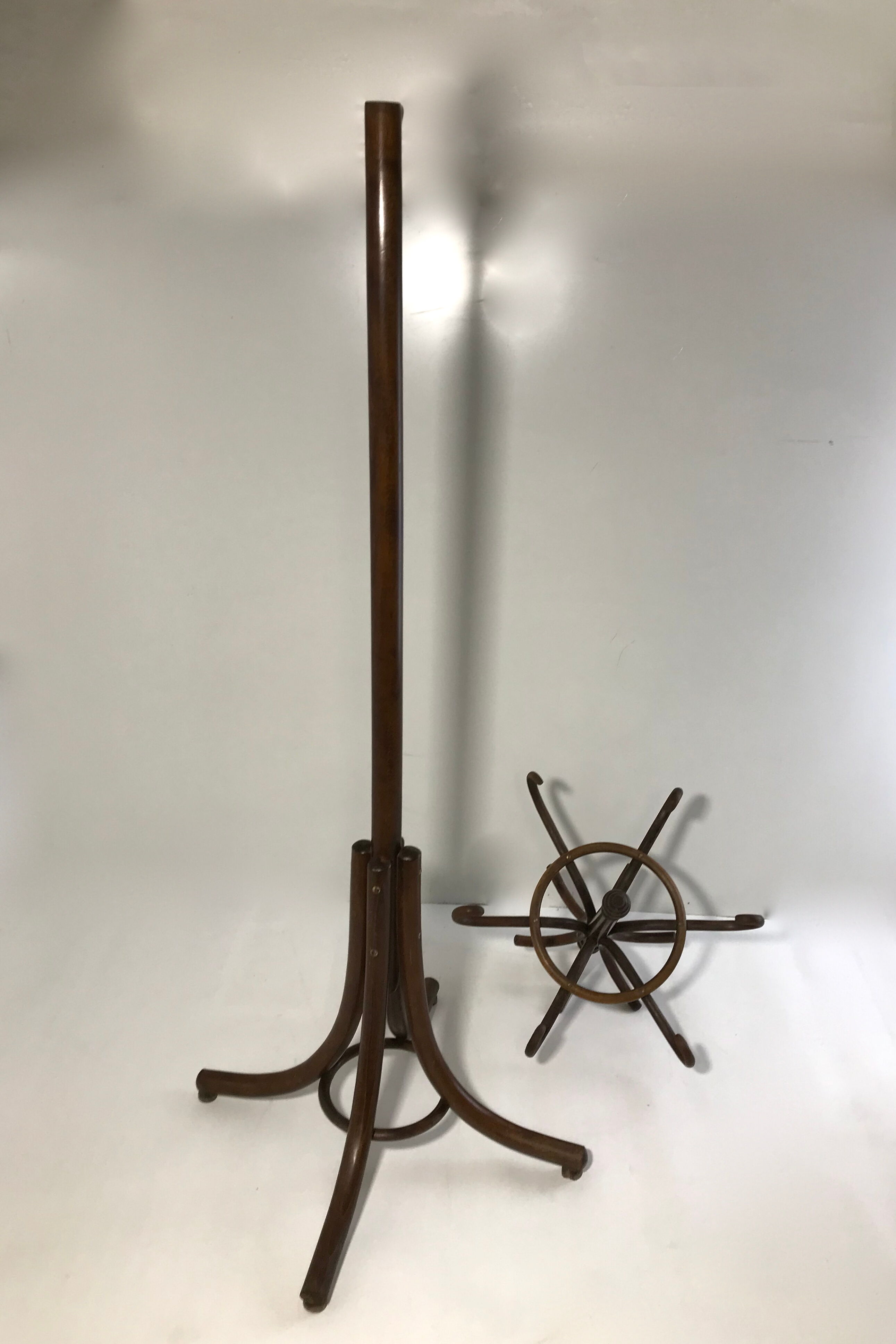 Thonet parrot coat holder, curved wood 1930 - 40,