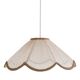 Suspension in a solid floral shape Françoise "classic beige"