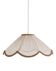 Suspension in a solid floral shape Françoise "classic beige"